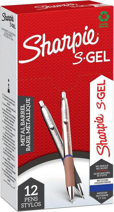 Produktbild Sharpie Gelschreiber S-Gel Metal 12er Schachtel (Blau, 12 x)