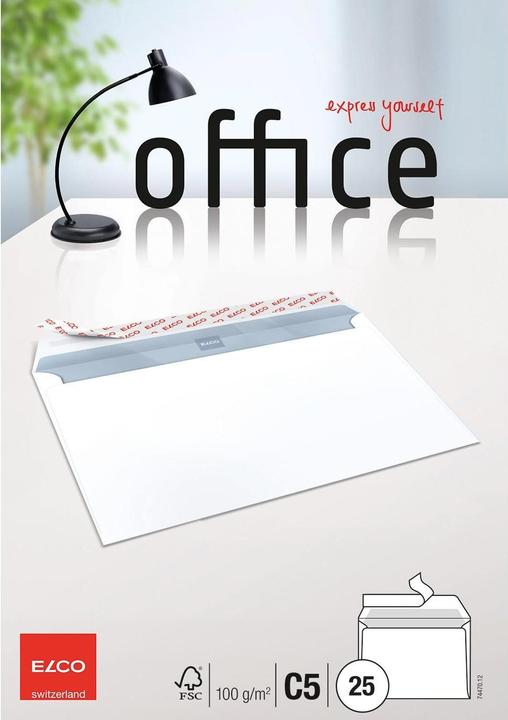 Image du produit Elco Bureau des enveloppes, sans fenêtre (C5, 25 x)