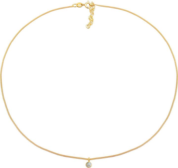 Immagine prodotto Elli Girocollo, collana di pietre preziose (Argento 925 placcato oro, Labradorite, 36 cm)