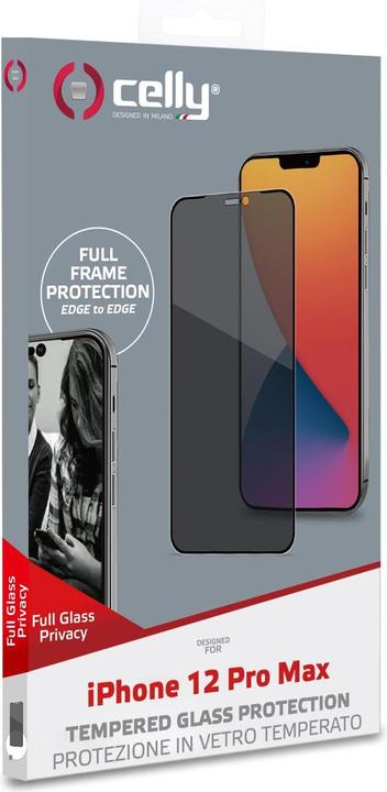Actual product image Celly Full Glass (1 Piece, Apple iPhone 12 Pro Max)