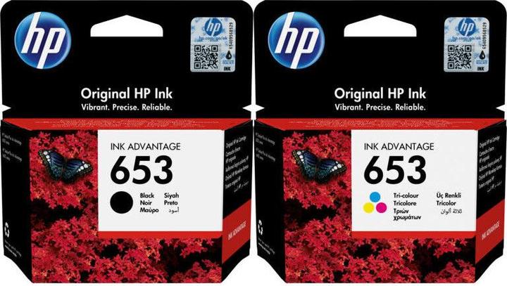 Produktbild HP 2x Original Patronen 653 DeskJet Plus Ink Advantage 6075 6475 Tinte Drucker