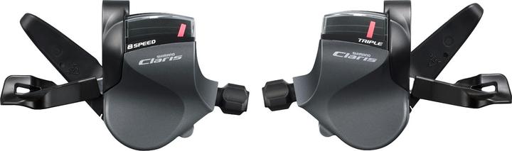 Actual product image Shimano Shift lever Claris SL-R2000/30 3x8-speed Rapidfire for straight handlebars Box