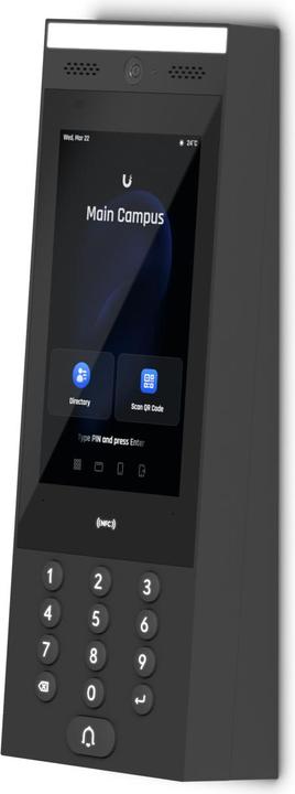 Actual product image Ubiquiti Access Intercom surface-mounted corner installation
