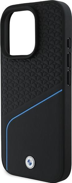 Actual product image BMW BMHMP16L23RDCLK iPhone 16 Pro 6.3" czarny/black hardcase Sign Leather Textured And Line MagSafe (Apple iPhone 16 Pro)