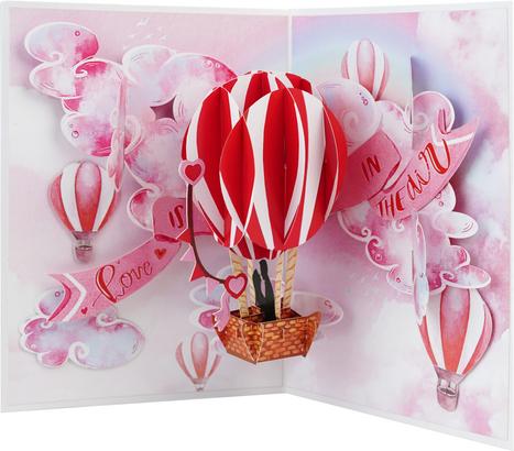 Immagine prodotto MU Classic 3D Pop-Up Grusskarte - Love is in the air (1 pz.)