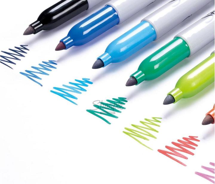 Produktbild Sharpie Permanentmarker Fein Rundsp. F0,9mm+UF0,5mm 30er Box (Mehrfarbig, 1 mm, 30 x)