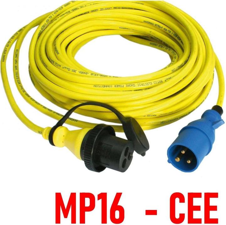 Actual product image Victron Energy Shore Power Cord 15m, 25A - (CEE-MP16) (Solar connector)