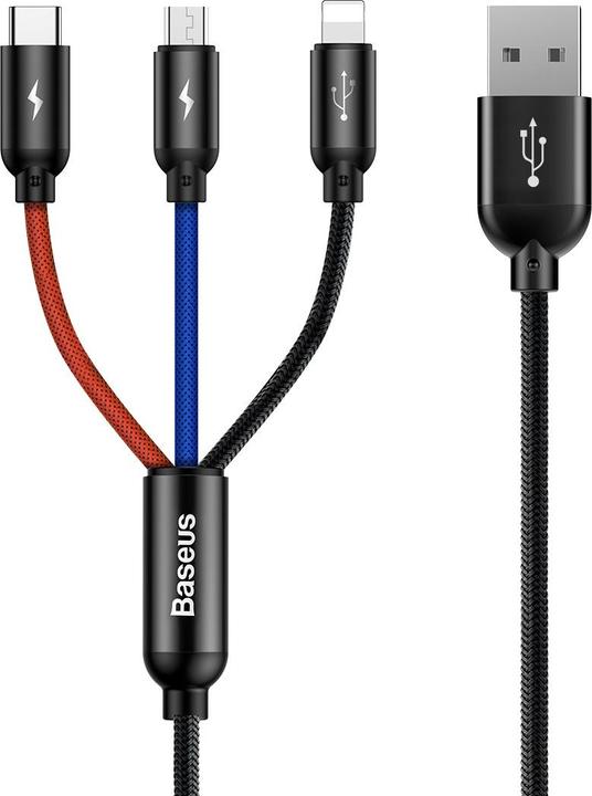 Baseus Trois couleurs primaires 3 en 1 (1.20 m, USB 2.0)