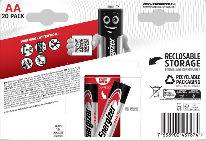 Image du produit Energizer Max (20 pcs, AA)