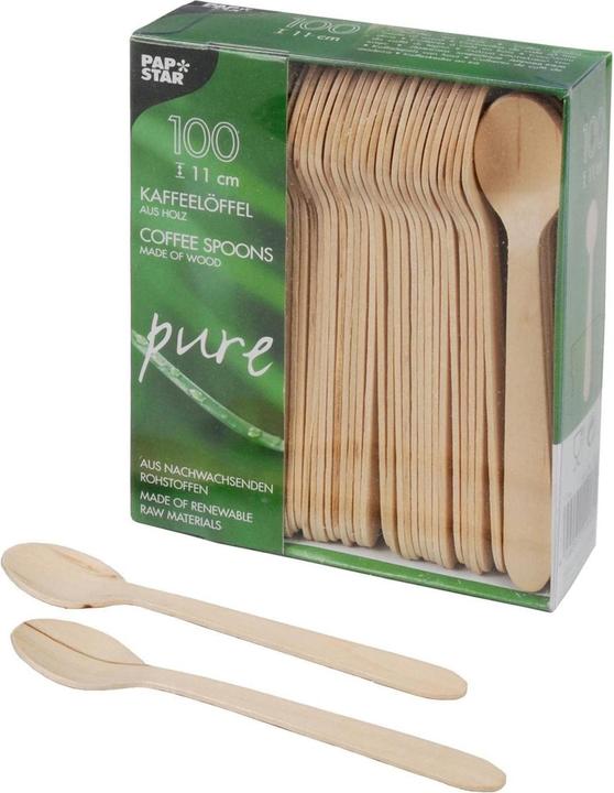 Produktbild Papstar Holz-Kaffeelöffel (100 x)
