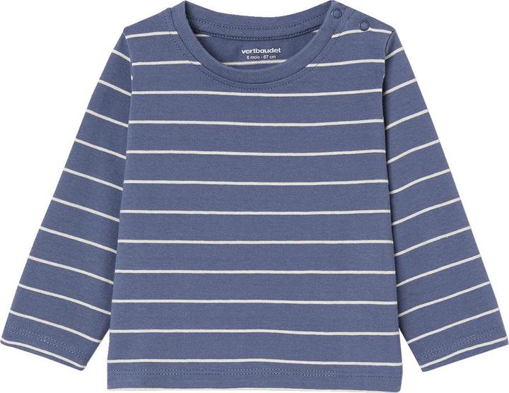 Immagine prodotto Vertbaudet 2er-Pack Baby Shirts BASIC, Print & Streifen (68)