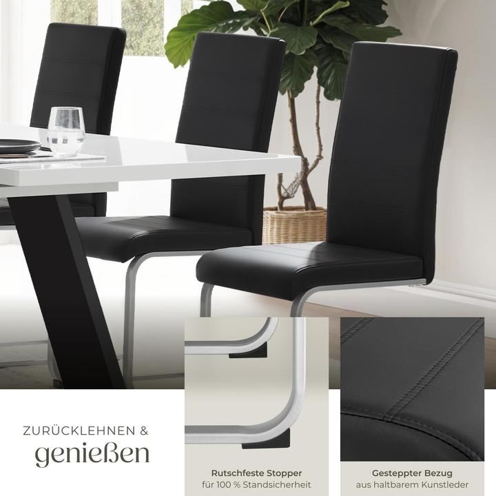 Produktbild tectake 2x Schwingstuhl
