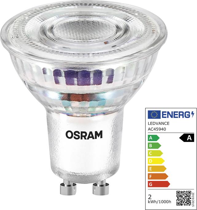 Actual product image Osram Reflektorlampe (GU10, 2 W, 360 lm, 1 x, A)