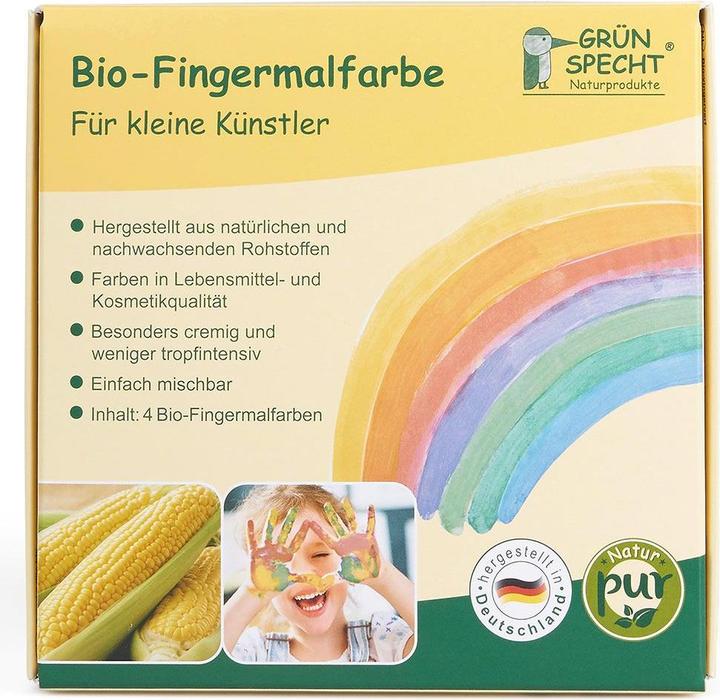 Produktbild Grünspecht Bio-Fingermalfarbe (Multicolor, 480 ml)