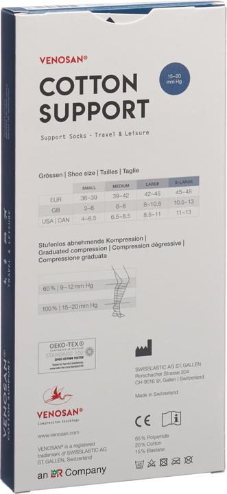 Actual product image Venosan COTTON SUPPORT Socks A-D L jeans (L)