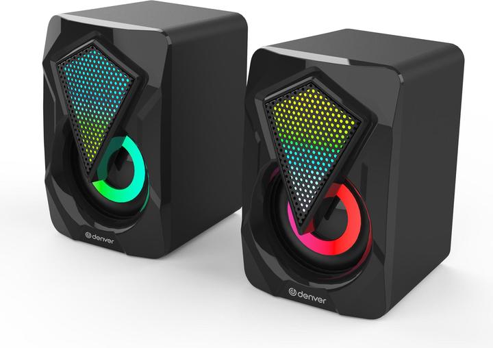 Actual product image Denver GAS-500 Speaker 2-Way Black Wired 6W