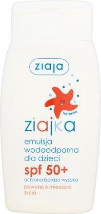 Ziaja Ziajka wasserdichte Bräunungsemulsion für Kinder, SPF50+, 125 ml (Sonnencreme, SPF 50, 125 ml)