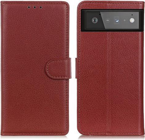 Produktbild Cover-Discount Google Pixel 6 - Leder Etui Hülle braun (Google Pixel 6)