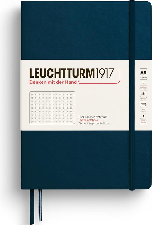 Image du produit Leuchtturm1917 Leuchtturm Medium Dots D.Sea (145 x 210 mm, Pointillés, Couverture rigide)