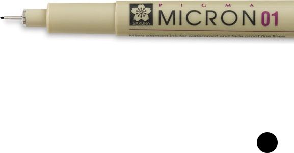 Actual product image Sakura Pigma Micron (Black, 1 x)