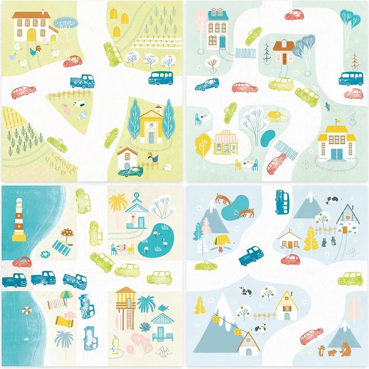 Actual product image Djeco Stamp set traffic