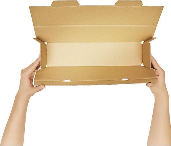 Actual product image kaiserkraft Wine bottle box, white, for 3 bottles, 8+ items. (1 x)