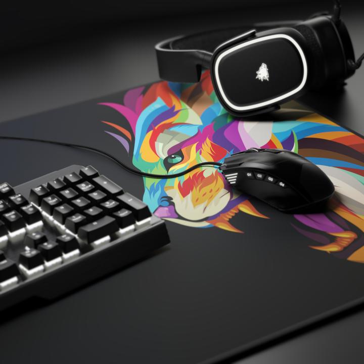 Immagine prodotto Titanwolf Tappetino per mouse da gioco, 900 x 400 mm XXL, migliora la precisione e la velocità, colore Lion 2 (XXL)