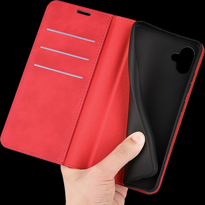 Produktbild Cazy Book Case Kompatibel mit Samsung Galaxy A04 - Hülle klappbar Magnetisch Kunstleder - (Samsung Galaxy A04)