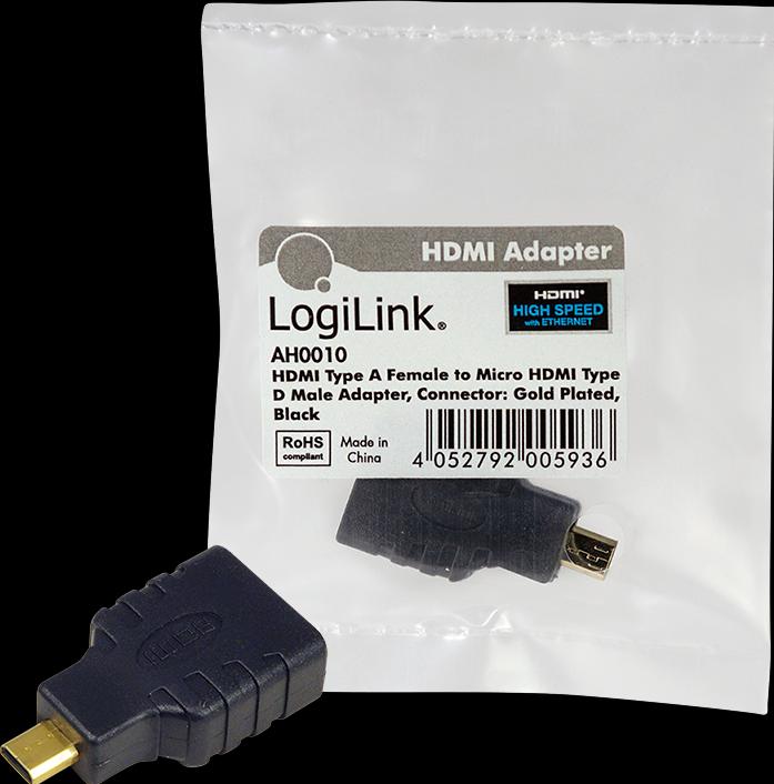 Actual product image LogiLink Micro HDMI to (HDMI)