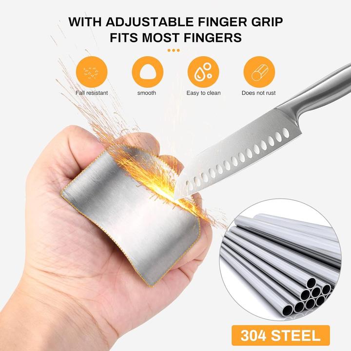 Image du produit ASMI Outils de cuisine en acier inoxydable Protection des doigts Two