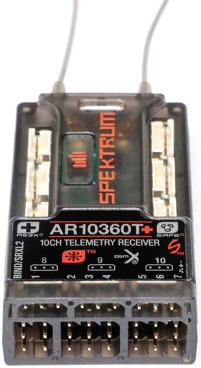 Actual product image AR10360T+ DSMX 10-Kanal AS3X+ & SAFE Telemetrie-Empfänger