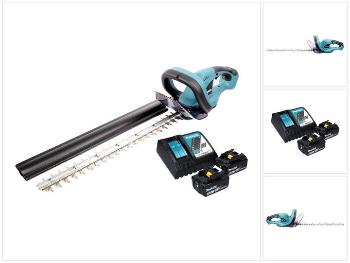 Produktbild Makita DUH 523 RG Akku Heckenschere 18 V 52 cm + 2x Akku 6,0 Ah + LadegerÃ¤t (Akkuheckenschere)