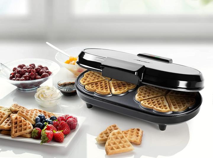 Produktbild Bestron Doppel-Waffeleisen für klassische Herzwaffeln