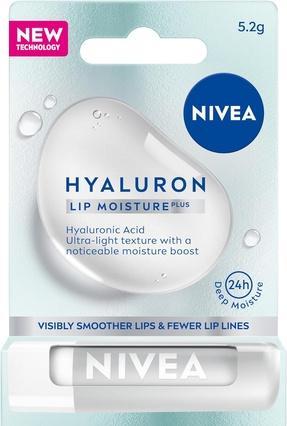 NIVEA Hyaluron Lip Moisture Plus Transparent Moisturizing Lip Balm 5.2G