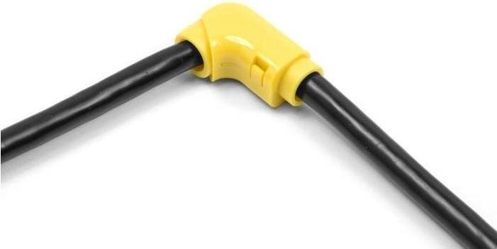 Produktbild Delock Kabel Clips zum Abwinkeln 8 Stück gelb