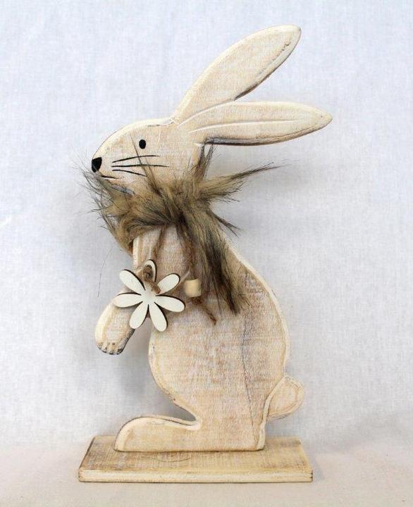 Esultar Lapin décoratif avec collier et pendentif