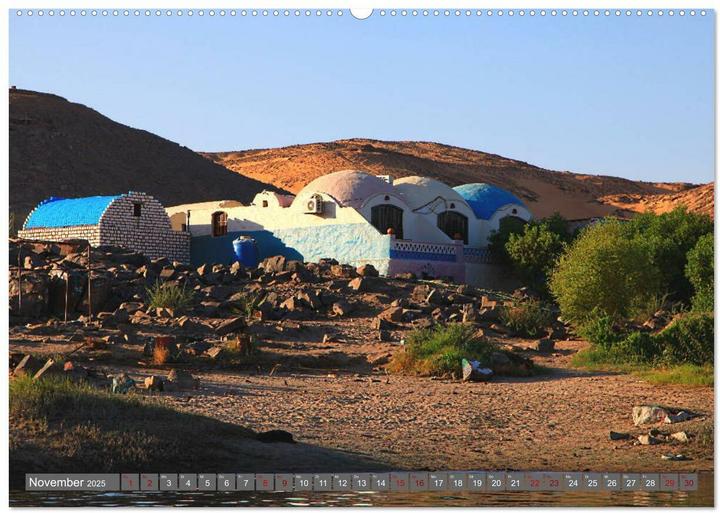 Image du produit Unterwegs in gypten - ber Kairo nach Assuan (Wandkalender 2025 DIN A2 quer), Monatskal (A2, Allemand)