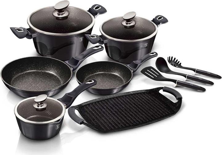 Image du produit BerlingerHaus Pot Set Carbon Pro (Ensemble de casseroles et de poêles de cuisson, Aluminium)