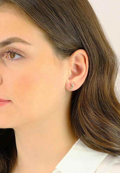 Image du produit Muau Boucles d'oreilles (750/18 K Or jaune)