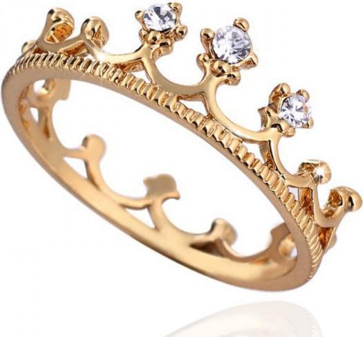 Hermex Gold Ring RGP mit Zirkonia - Gold Gr. 57 (57, 925 Silber)