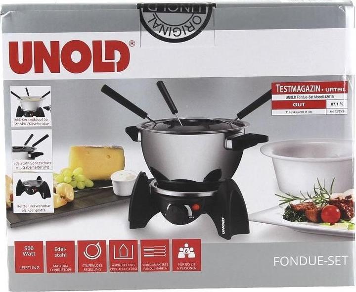 Produktbild Unold Set (Schokoladenfondue, Käsefondue)