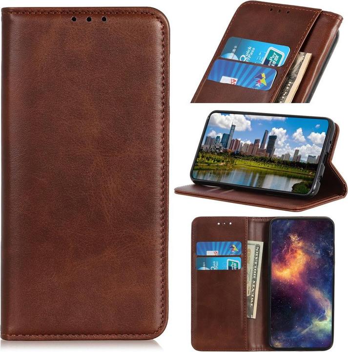 Produktbild Cover-Discount Google Pixel 5 - Stand Flip Case Hülle braun