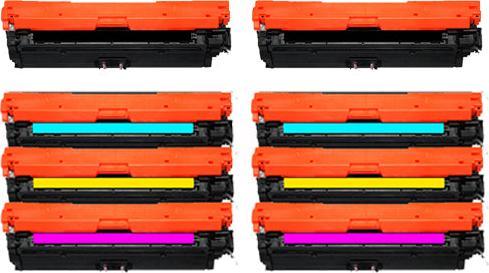 Actual product image Hermex Compatible HP Color LaserJet CP5225xh Toner Cartridges (M, C, Y, FC)