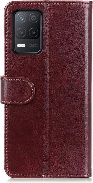 Actual product image MU Classic Crazy Horse Leather Bookcover Series (Realme 8 5G)