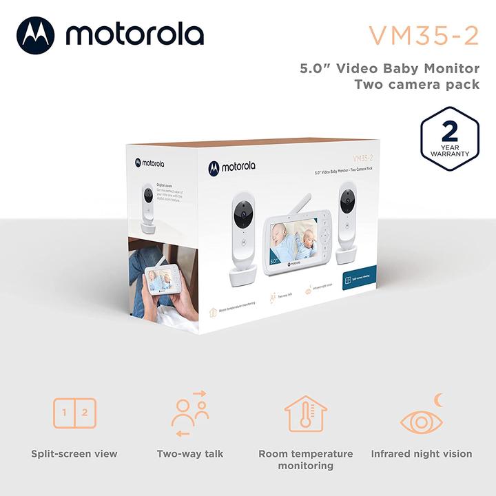 Image du produit Motorola Moniteur pour bébé Video EASE 35 Twin (Vidéo et audio, 300 m)