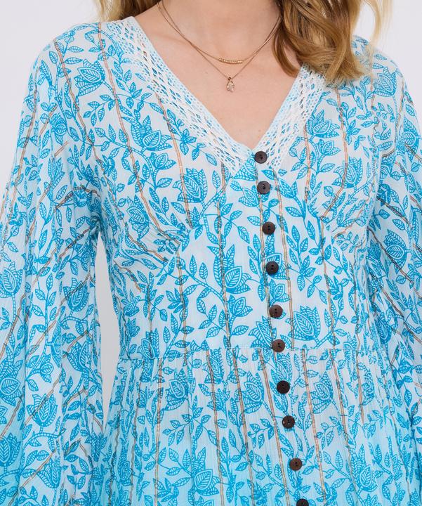 Produktbild Joe Browns Ombre Shimmr Detail Button-Down Boho Blouse (16)