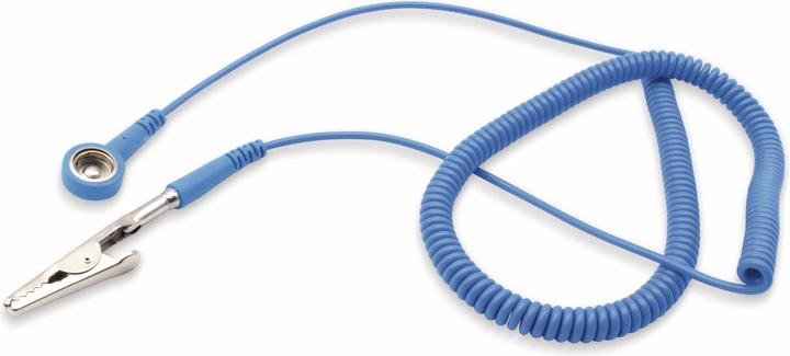 Produktbild Quadrios ESD-Erdungskabel 3.60 m Druckknopf 10 mm, Stecker, Krokodilklemme