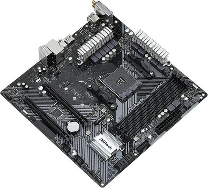 Actual product image AsRock Mainboard B450M/AC R2.0 (AM4, AMD B450, mATX)