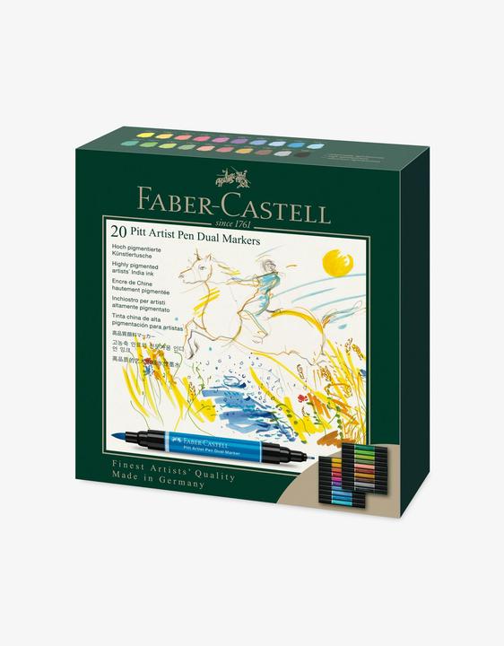 Produktbild Faber-Castell Tuschestift (Mehrfarbig, 20 x)
