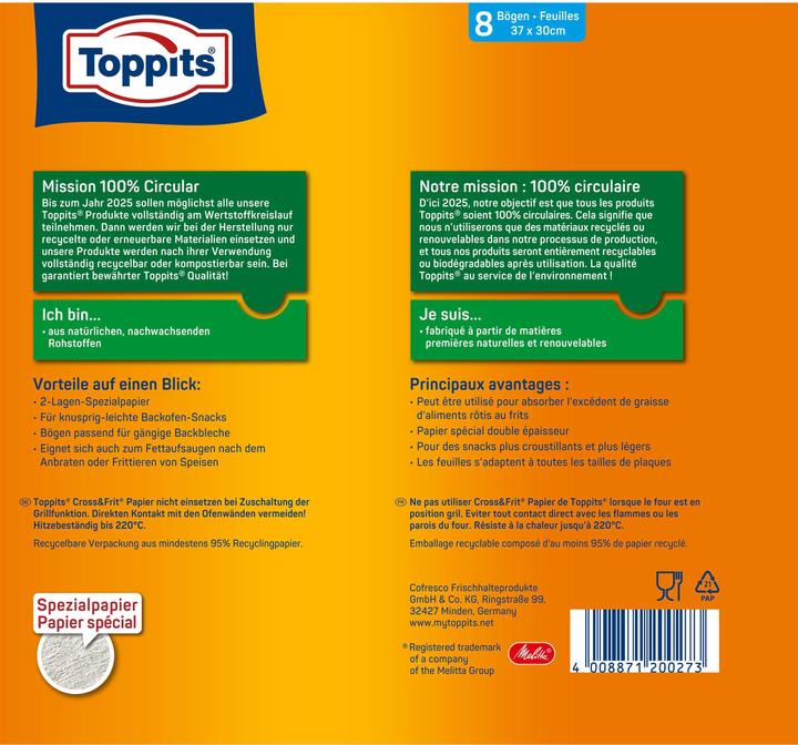 Produktbild Toppits Cross&Frit (37 x 30 cm)